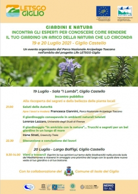Giardini e natura: a Giglio Castello una due giorni con esperti del settore