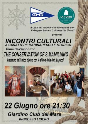 Campo: Al termine i lavori di restauro del dipinto di San Mamiliano - gli eventi