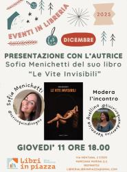 “Le vite Invisibili” - Presentazione con l’autrice a Libri in piazza