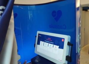 La &#039;Capsula&#039; che ti dice come stai inaugurata nell&#039;atrio del Municipio di Capoliveri, primo comune in Italia