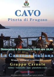 Il 6 settembre a Cavo il concerto al tramonto del Gruppo Caronte