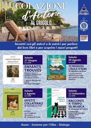 Torna la rassegna letteraria "Colazione d'Autore al Grigolo"