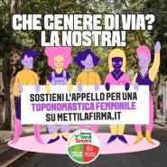 Una petizione della sinistra: dedicare vie e piazze alla memoria di donne