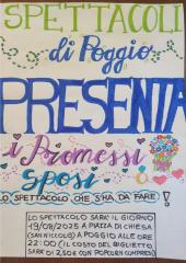 La compagnia dei ragazzi del Poggio presenta “Promessi Sposi: lo spettacolo che s’ha da fare!”.