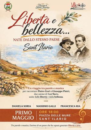Sarà dedicato a Pietro Gori e Giuseppe Pietri lo spettacolo del Primo Maggio a Sant’Ilario