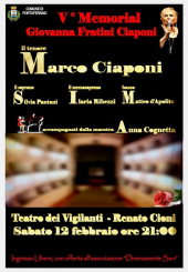 Al Teatro dei Vigilanti il V° Memorial Giovanna Fratini Ciaponi