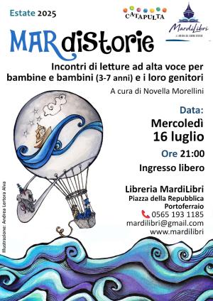 MARdistorie, domani in libreria letture a voce alta per bambini