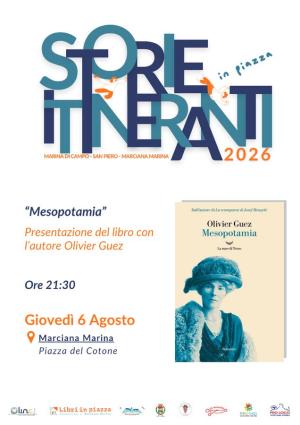 "Mesopotamia" di Olivier Guez a Marciana Marina: l'autore incontra il pubblico al Cotone