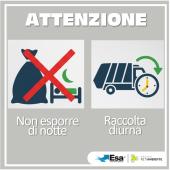 Ancora sospeso il servizio notturno di raccolta rifiuti