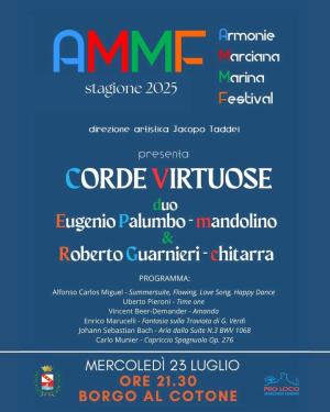 Corde virtuose - Stasera il Duo Palumbo e Guarnieri ad Armonie Marciana Marina Festival