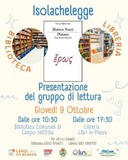 Nasce “Isolachelegge”: un gruppo di lettura che unisce Campo e Marciana Marina