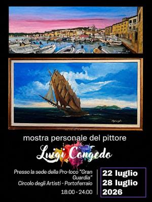 Mostra personale di Luigi Congedo al Circolo degli Artisti di Portoferraio