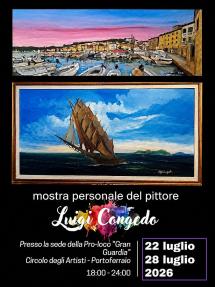 Mostra personale di Luigi Congedo al Circolo degli Artisti di Portoferraio