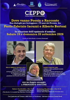 Omaggio a Francesco Guccini di Iacuzzi e Bertoni, curatori delle opere del grande cantautore e scrittore