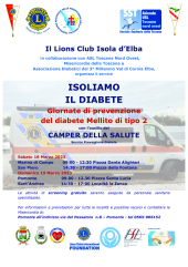 Isoliamo il diabete - Screening gratuito nel versante occidentale