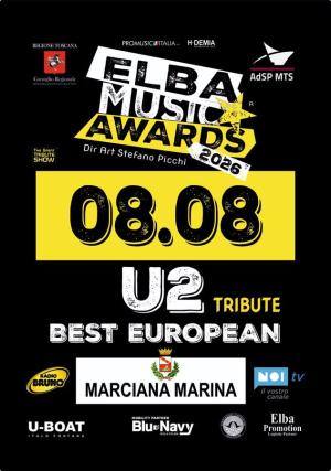 U2 degli Elba Music Awards stasera a Marciana Marina