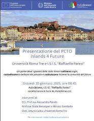 Un ponte tra le isole minori.Il progetto del "Foresi" Islands 4 Future