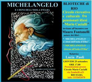 Oggi a Rio Elba incontro con l&#039;autore Mauro Fontanelli