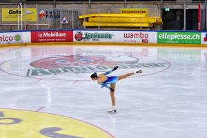 La pattinatrice Mayla Mancini, radici elbane e un esordio d’oro al Ticino Cup