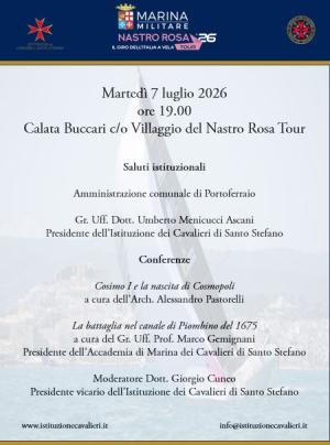 Due conferenze per riscoprire la storia di Cosmopoli e dell'Ordine dei Cavalieri di Santo Stefano