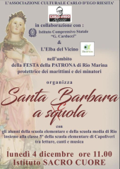 La Santa Barbara a Scuola  dell'Associazione Carlo  D'Ego