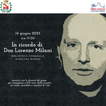 Il 14 giugno a Marciana Marina l'appuntamento culturale dedicato alla figura di Don Milani