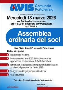 L'Avis Portoferraio convoca l’assemblea ordinaria dei soci