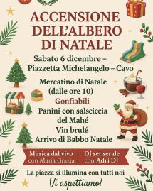 La magia del Natale si accende anche a Cavo