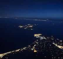 L’Elba vista dal cielo di notte