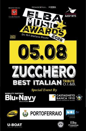 Elba Music Awards - Portoferraio ospita Zucchero the best Italian Tribute