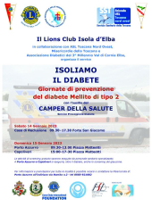ISOLIAMO IL DIABETE - Screening gratuiti alla Casa di Reclusione ed a Porto Azzurro e Capoliveri