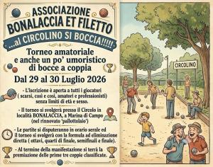 Alla Bonalaccia torneo amatoriale di bocce a coppie