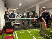 Taglio del nastro alla rinnovata palestra di Procchio