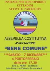 Assemblea pubblica costitutiva dell'Associazione "Bene Comune"