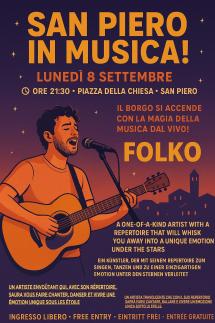 Musica dal vivo stasera a San Piero con Folko