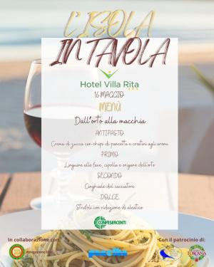 L’Isola in Tavola: 4° appuntamento al ristorante “Hotel Villa Rita”