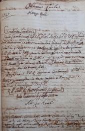 Portoferraio 1727. Condanna alla pena di esilio a beneplacito