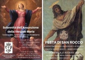 La Comunità pastorale di Portoferraio celebra l&#039;Assunzione della Beata Vergine Maria in cielo e San Rocco