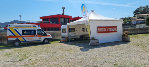 Terminano le operazioni del drive through per i tamponi Covid della Misericordia di Portoferraio