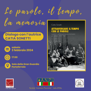 “Attraversare il tempo con le parole” - L&#039;ANPI incontra Catia Sonetti
