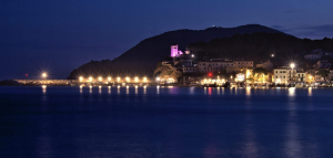 La Torre del porto campese illuminata di viola in occasione Giornata Internazionale dell&#039;Epilessia