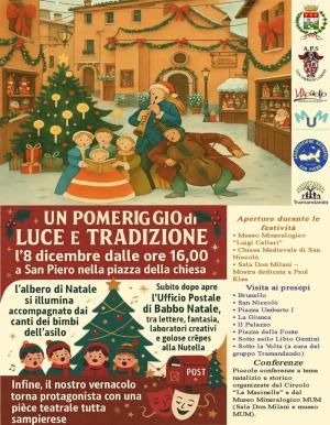 Un pomeriggio di luce, tradizione e atmosfera natalizia l’8 dicembre a San Piero