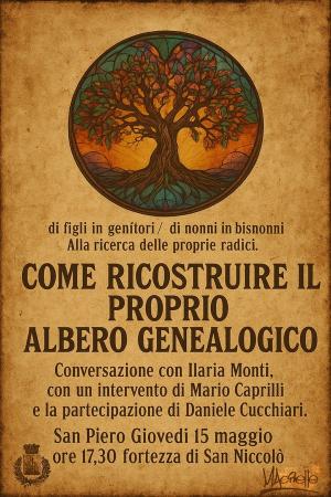 A San Piero &quot;Come ricostruire il proprio albero genealogico&quot;.