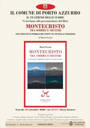Al Teatrino delle Suore la presentazione dell’ultimo libro di Mario Ferrari “Montecristo tra ombre e misteri”