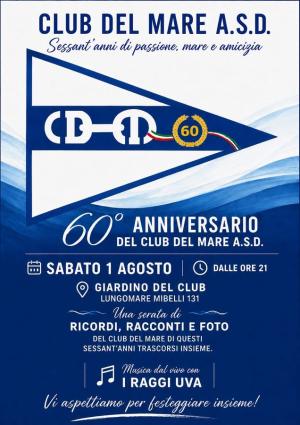 Il Club del Mare A.S.D. celebra 60 anni tra storia, amicizia e passione per il mare