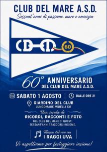 Il Club del Mare A.S.D. celebra 60 anni tra storia, amicizia e passione per il mare