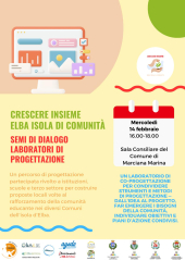 A Marciana Marina un incontro con  "Crescere Insieme - Elba Isola di Comunità"