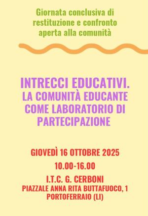 &quot;Intrecci educativi&quot;: la giornata conclusiva del progetto all’ITCG Cerboni