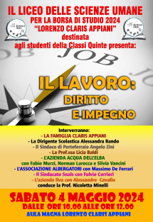 Borsa di studio "Lorenzo Claris Appiani", il 4 maggio incontro con gli studenti delle quinte del liceo delle Scienze Umane