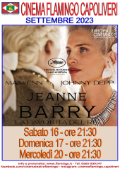Al Cinema Teatro Flamingo di Capoliveri "Jeanne Du Barry - La favorita del re"